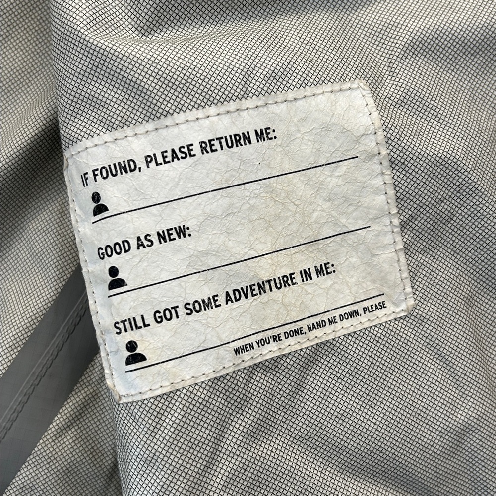 REI COOP Two-Tone Blue Hooded rain Jacket size large (14-16) - Picture 7 of 12